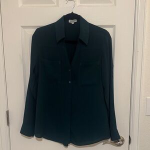Express Hunter Green Portofino Shirt